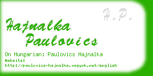 hajnalka paulovics business card